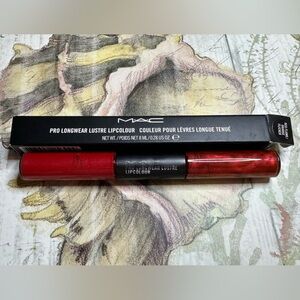 MAC COSMETICS BNIB RED FLAME/ ORANGE FLICKER PRO LONGWEAR Lustre Lipcolour RARE